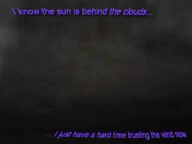 Sun behind clouds weirdcore